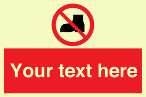 Custom No outdoor footwear